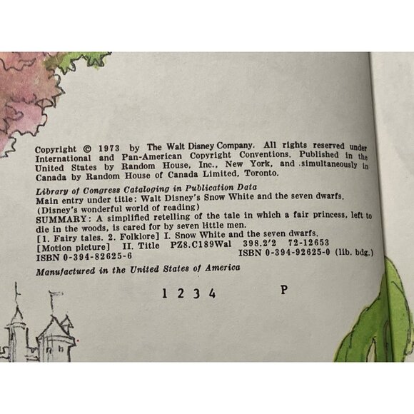 Walt Disneys Snow White And The Seven Dwarfs Hardcover Book - Picture 9 of 15